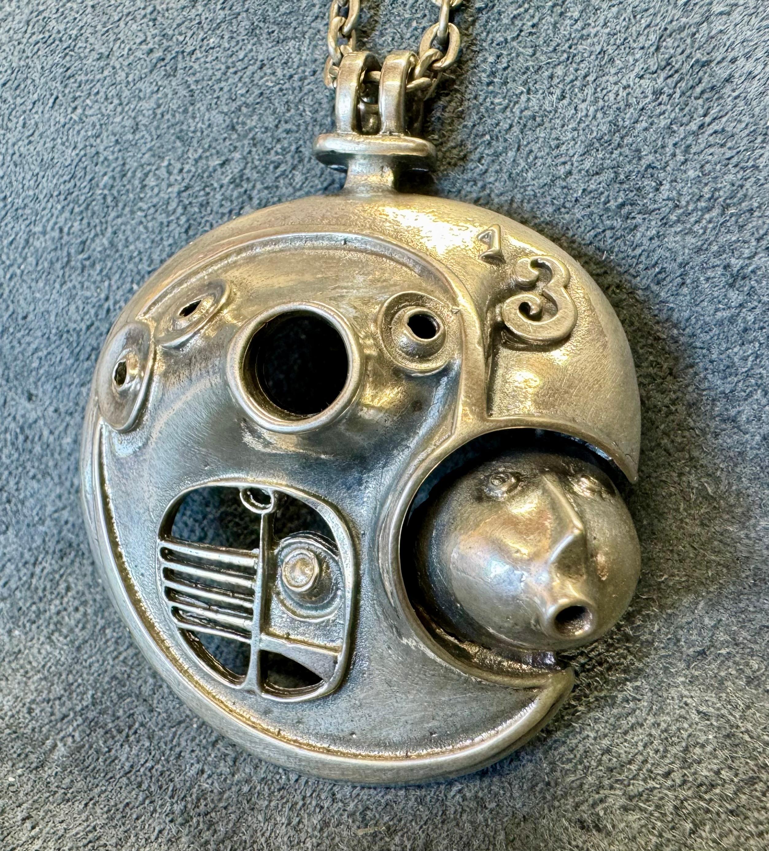 Modernista Collana in argento Jorma Laine Turun Hopea 1973 in vendita