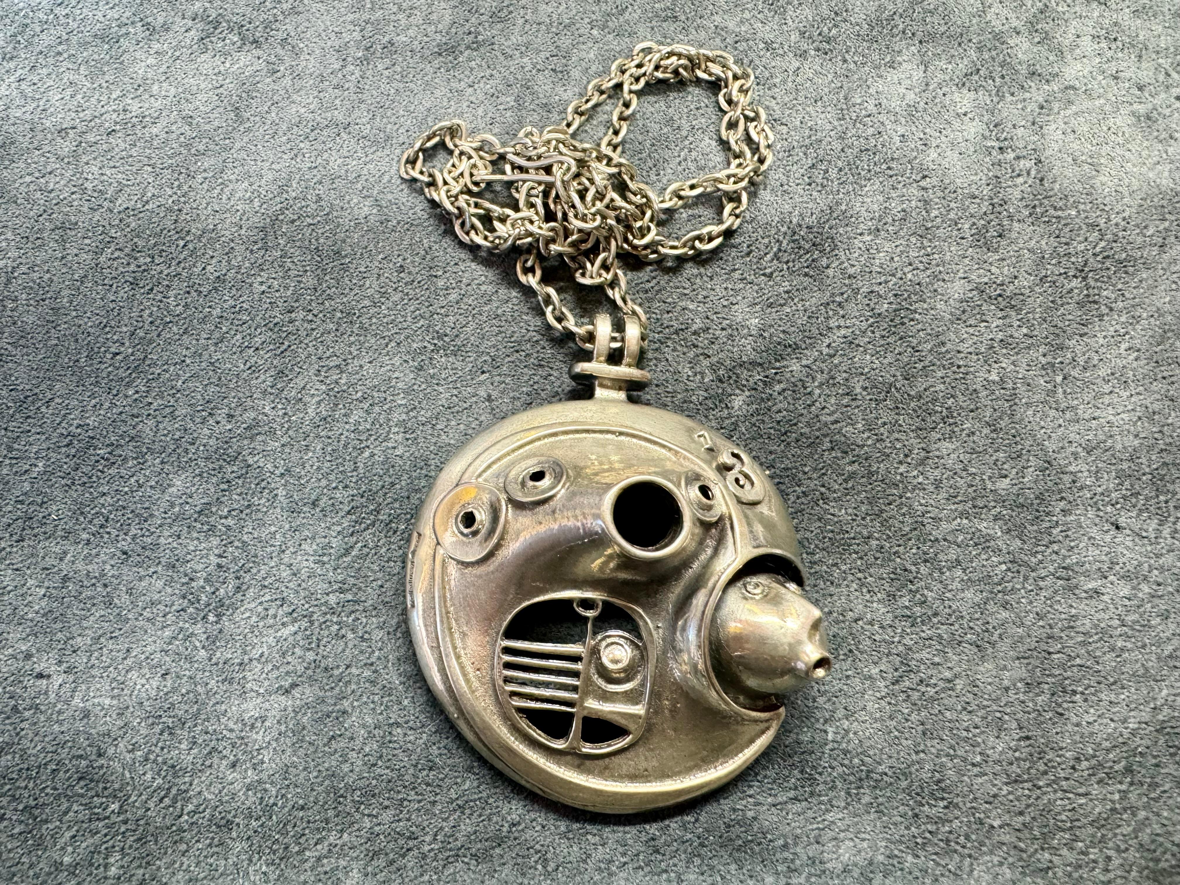 da uomo o donna Collana in argento Jorma Laine Turun Hopea 1973 in vendita