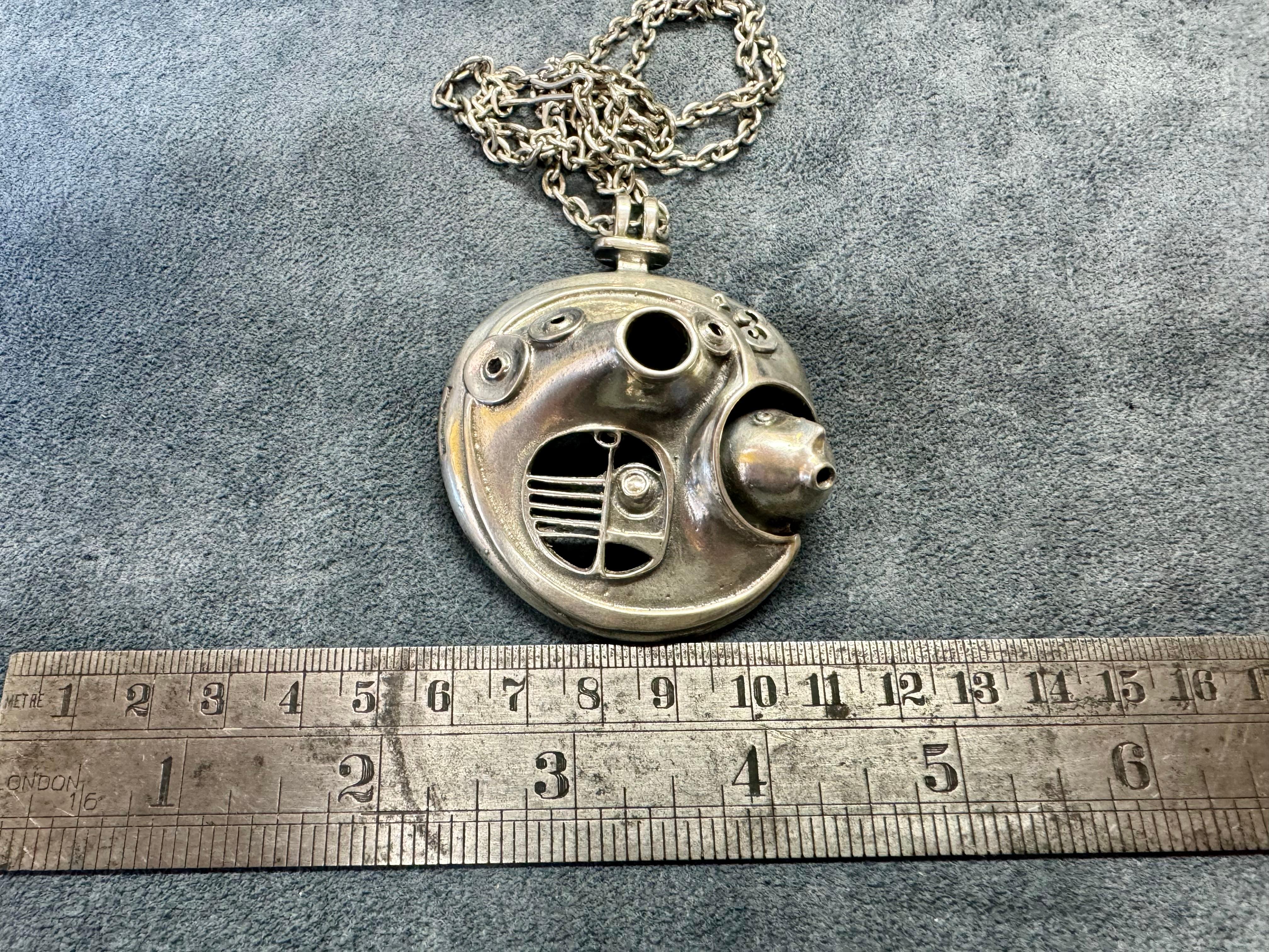 Collana in argento Jorma Laine Turun Hopea 1973 in vendita 1