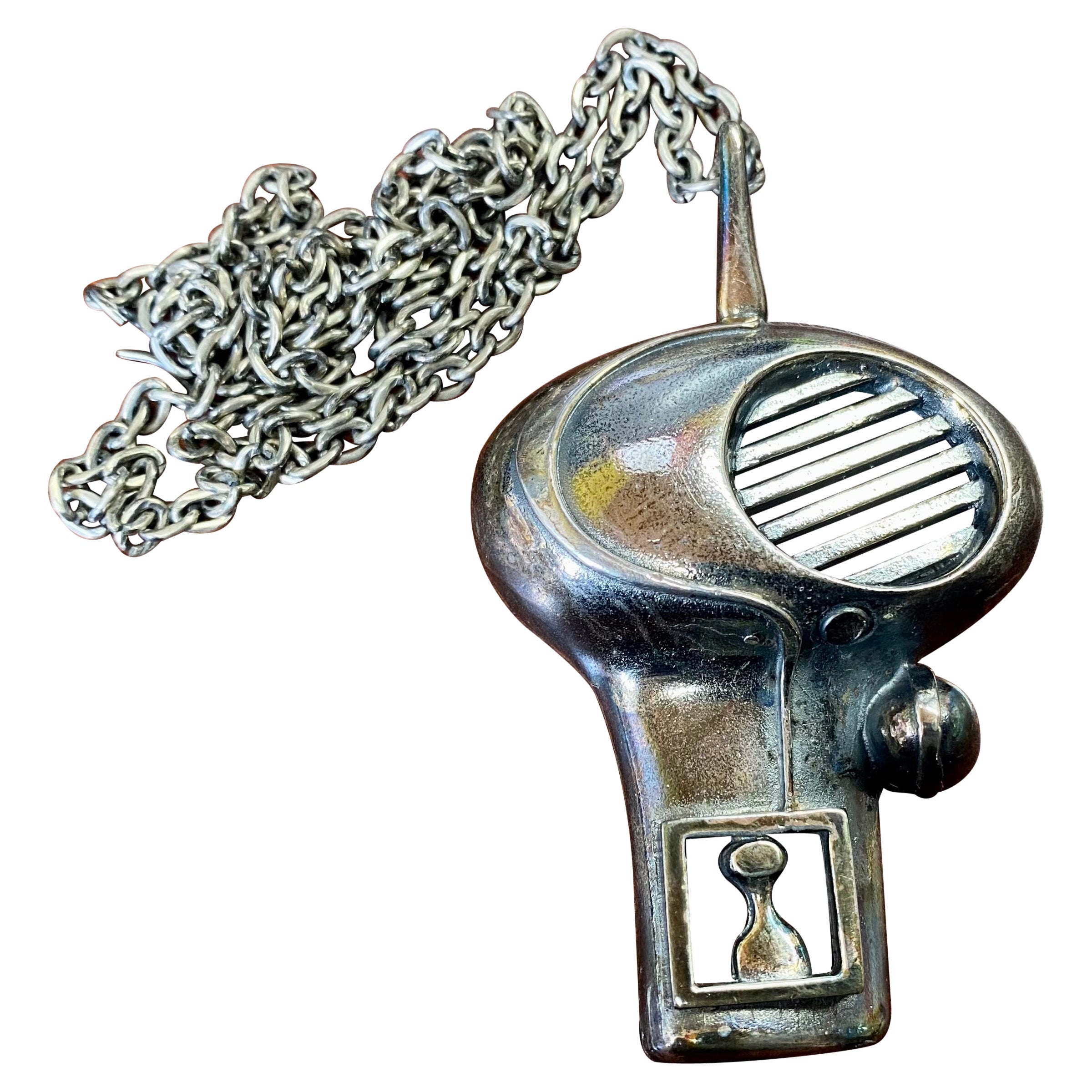 Jorma Laine Turun Hopea Collier en argent de l'ancien atelier d'orfèvrerie, 1973 Non utilisé