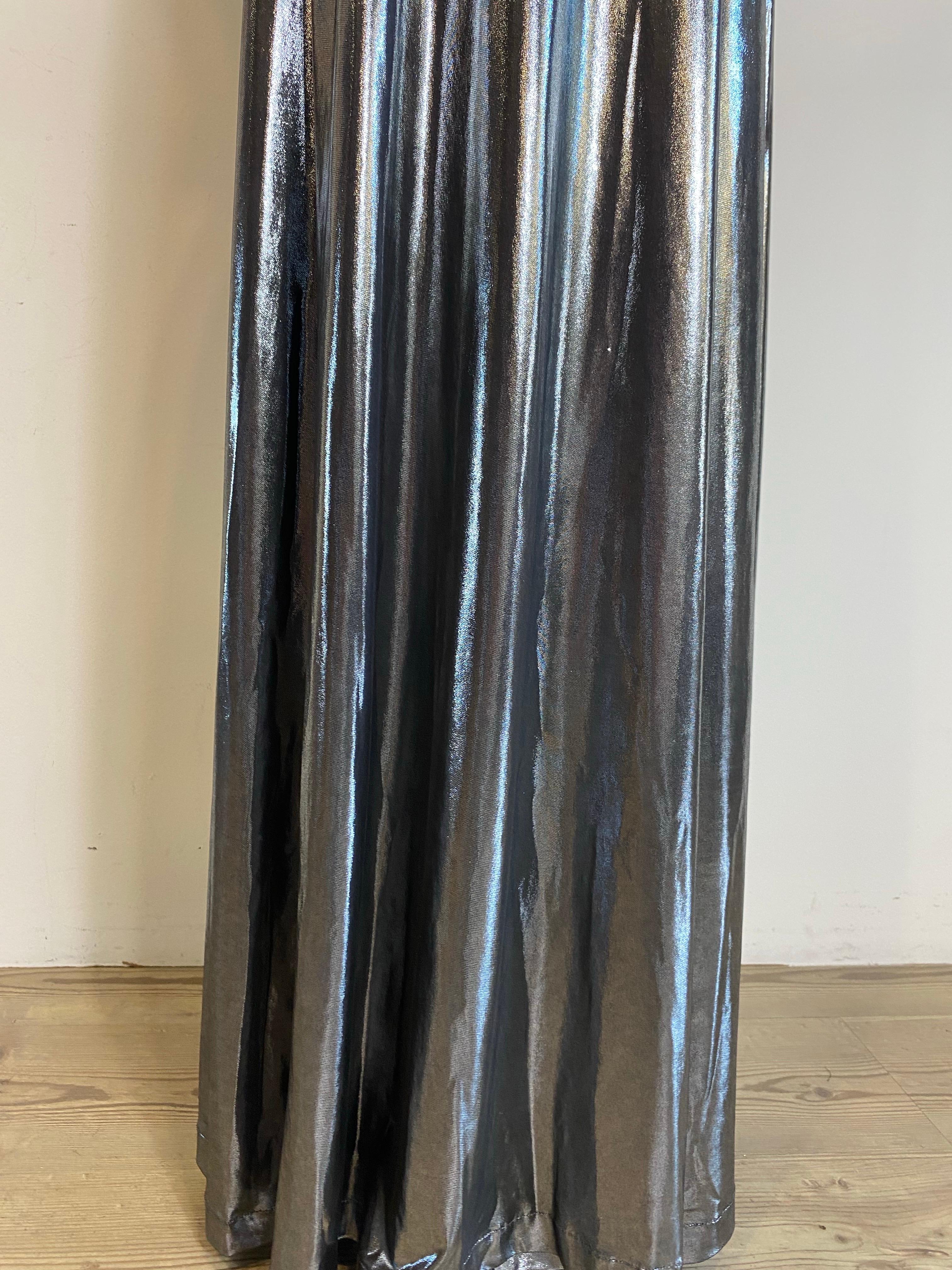 Black Silver Jumpsuit by Emilio Pucci For Sale