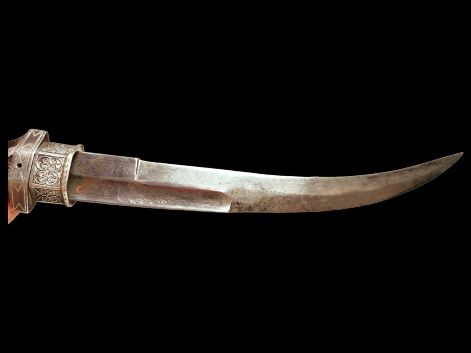 Bessarabique Couteau en argent du 19ème siècle