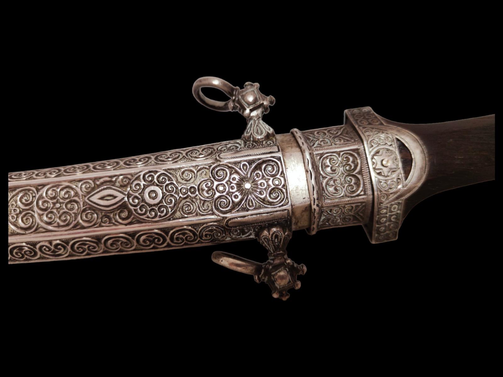 Silbermesser 19. Jahrhundert (Handgefertigt) im Angebot