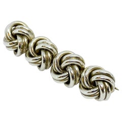 Broche de nudo de plata Tillander Helsinki Finlandia
