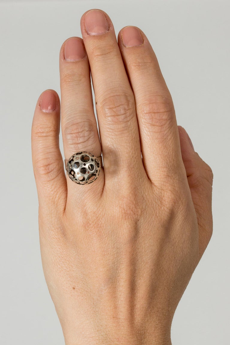 Silver “Ladybird” Ring by Liisa Vitali for Nestor Westerback, Finland, 1974  For Sale at 1stDibs