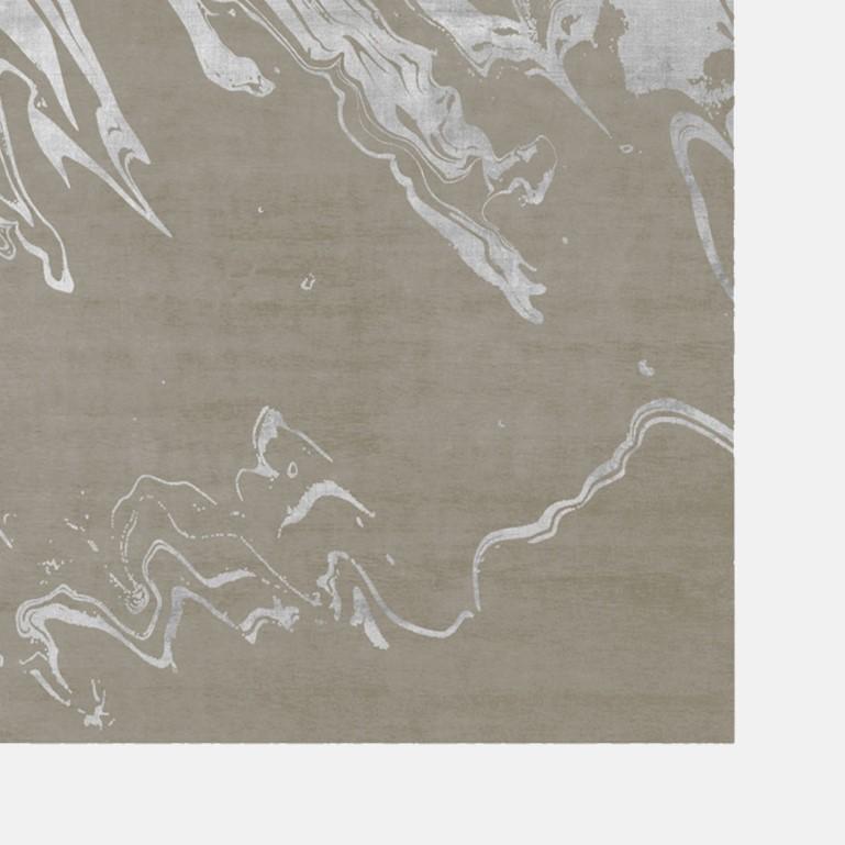 Swedish Silver Lake Terra Rug by Atelier Bowy C.D. For Sale