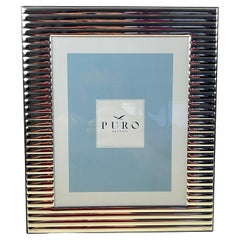 Silver Laminated Photo Frame, made in Italy, 20 x 25 cm