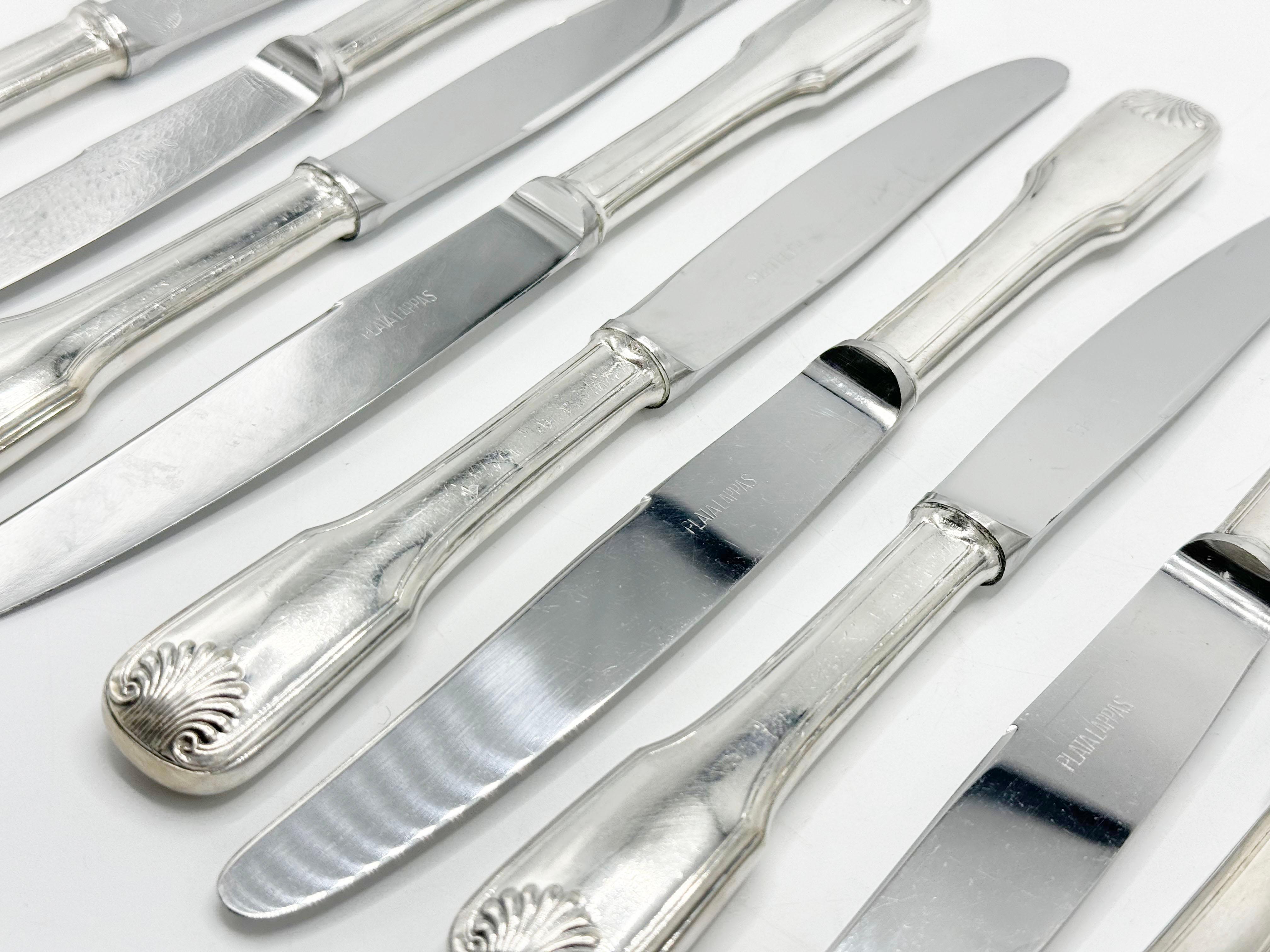 Silbernes Lappas Besteckservice, Christofle Stil 83 Pieces im Angebot 6