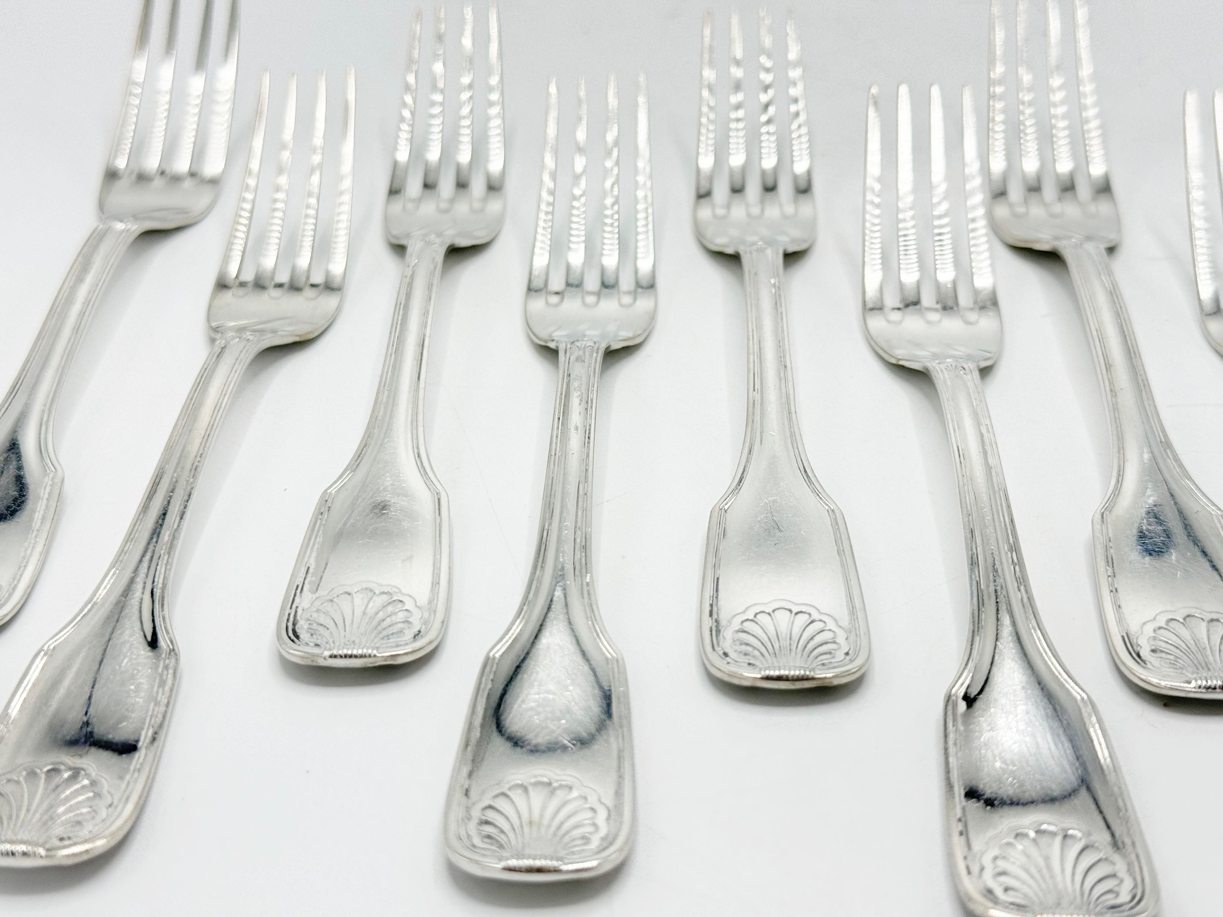 Silbernes Lappas Besteckservice, Christofle Stil 83 Pieces im Angebot 8