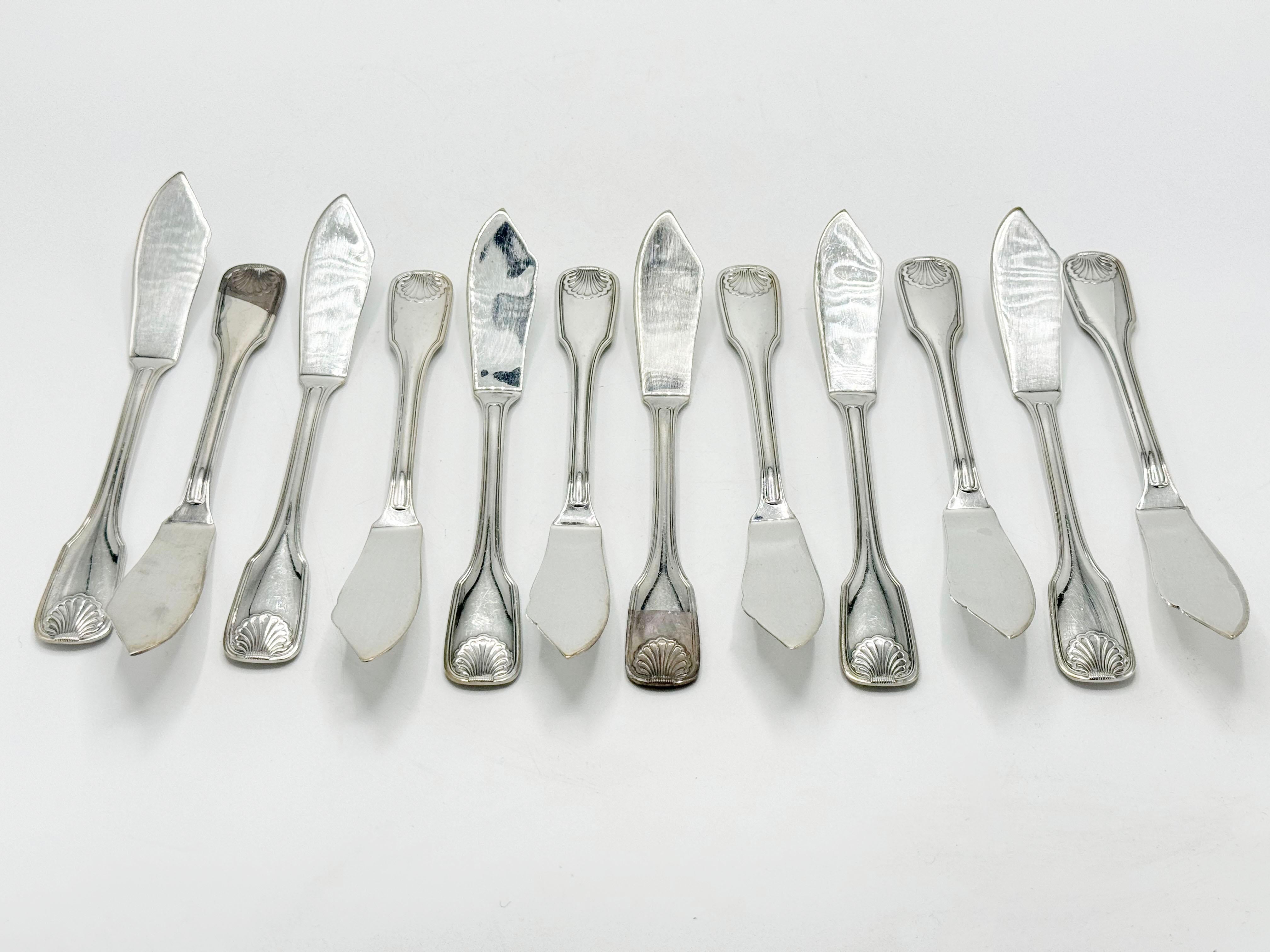 Silbernes Lappas Besteckservice, Christofle Stil 83 Pieces im Angebot 11