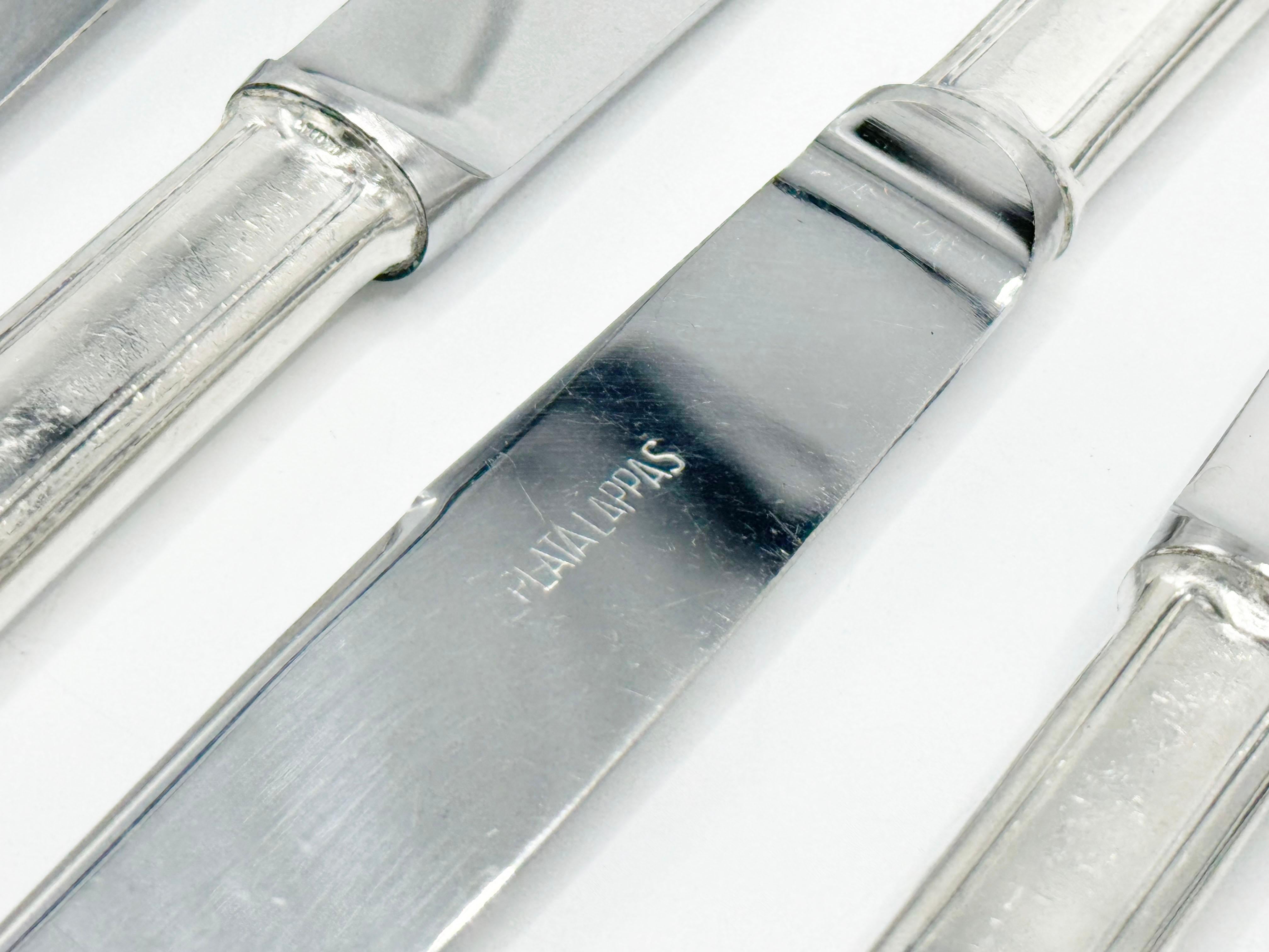 Silbernes Lappas Besteckservice, Christofle Stil 83 Pieces (20. Jahrhundert) im Angebot
