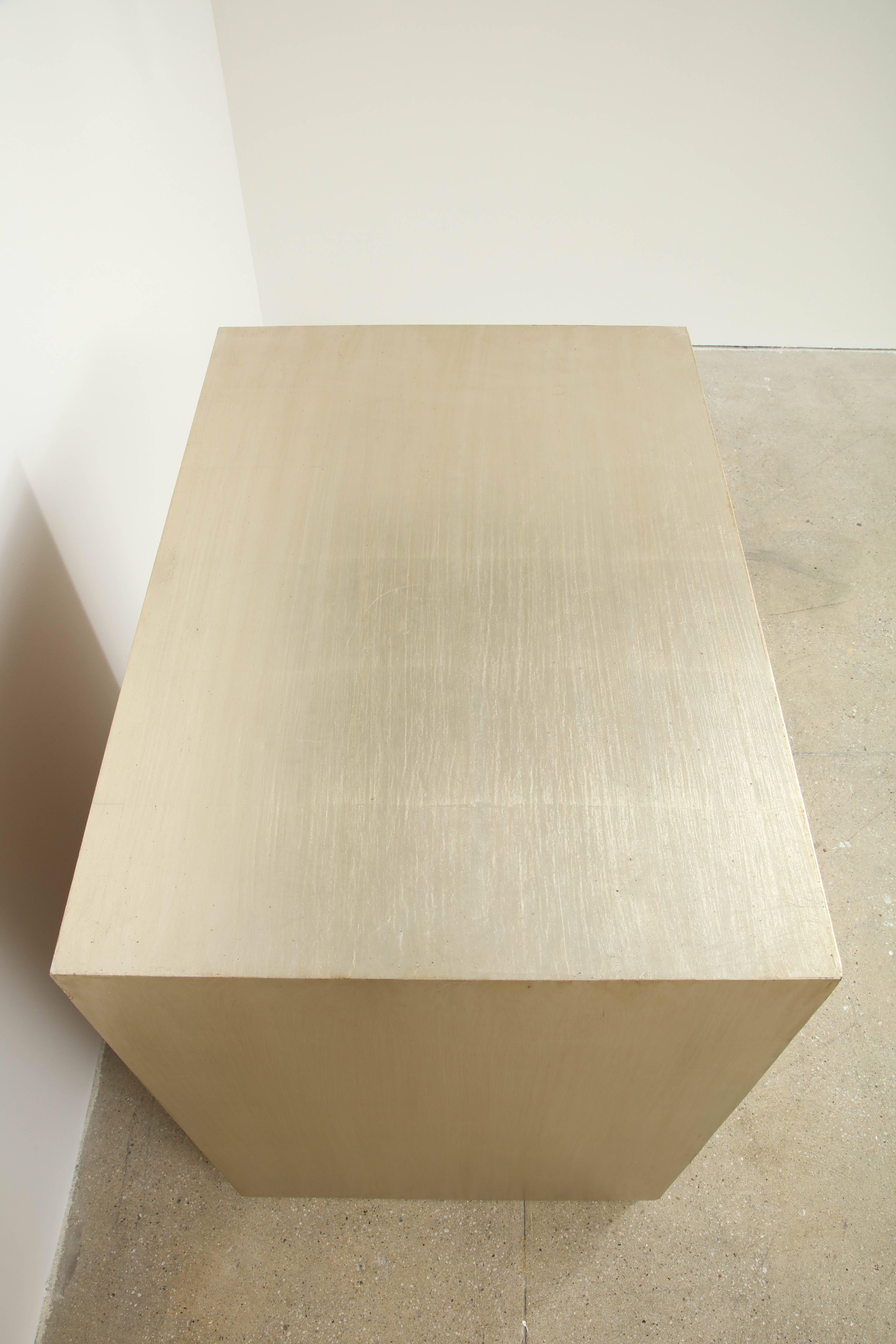 Silver Leaf Cabinet by James Mont 1