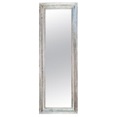 Silver Leaf Frame with original Mercury Glass Mirror