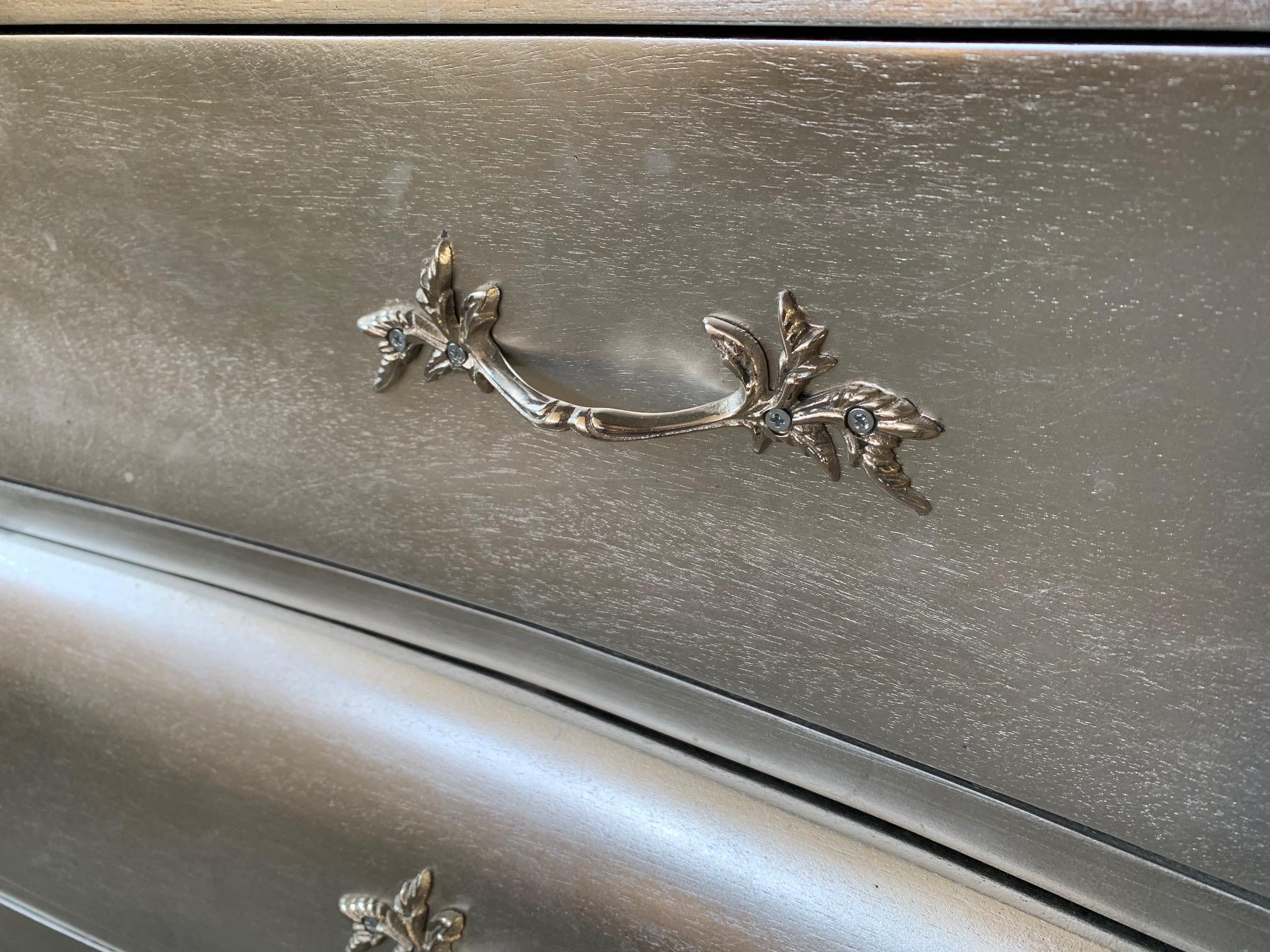 Silver Leaf French Rococo Style Dresser 4