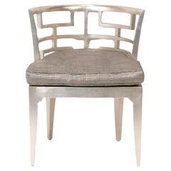 Silver Leaf Fretwork Chair by Edward Ferrell for Lewis Mittman