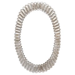 Silver Leaf Murano Glass Mirror by Fuga
