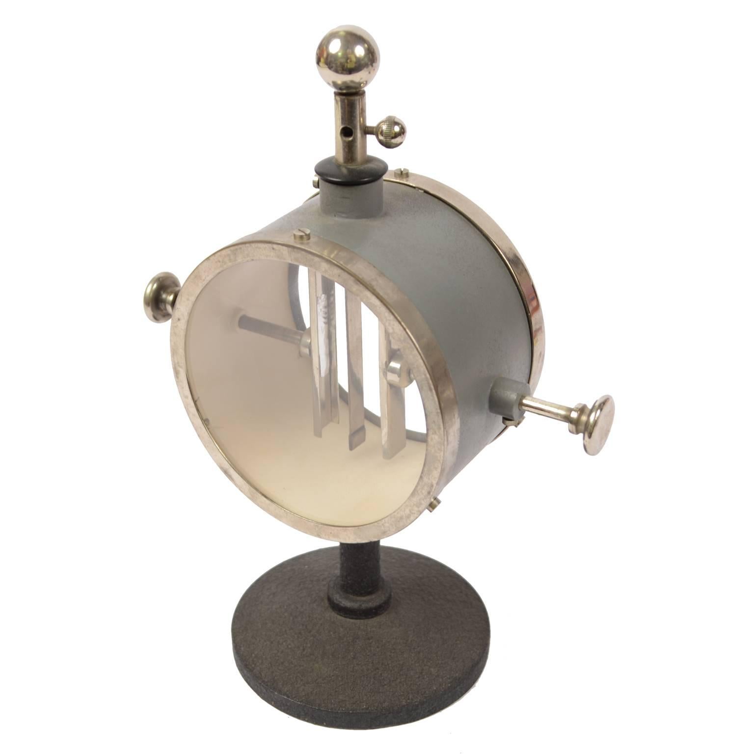 Silver-Leafed Condenser Electroscope Made in the Early 1900s 1