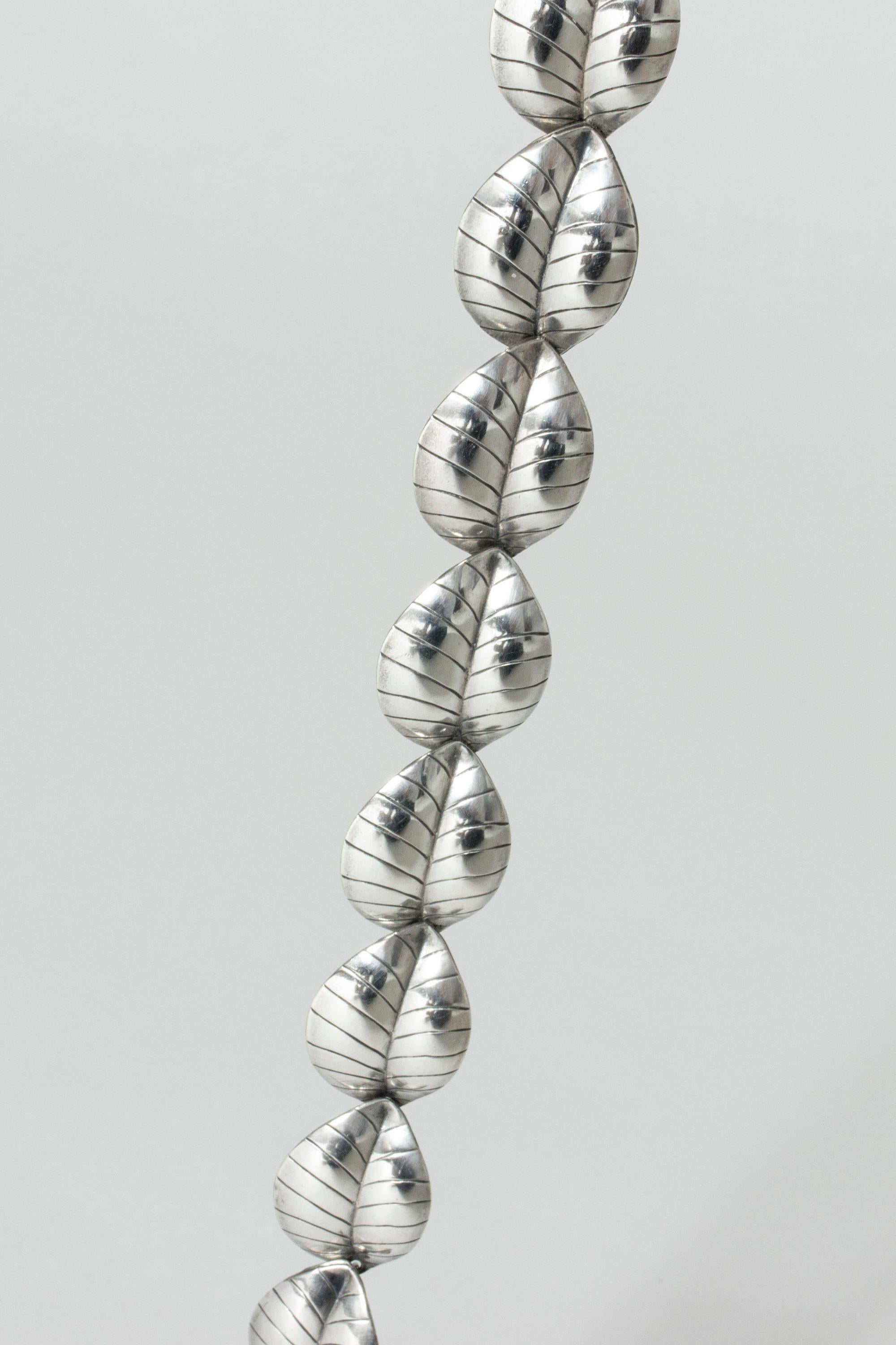 Vintage-Silber collier der skandinavischen Moderne aus der Mitte des Jahrhunderts, Schweden, 1957 im Angebot 1