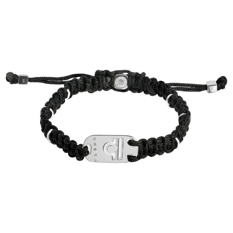 Bracelet Libra en argent avec matrices noires en vente