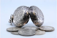 Silver Libra holder with reliefs