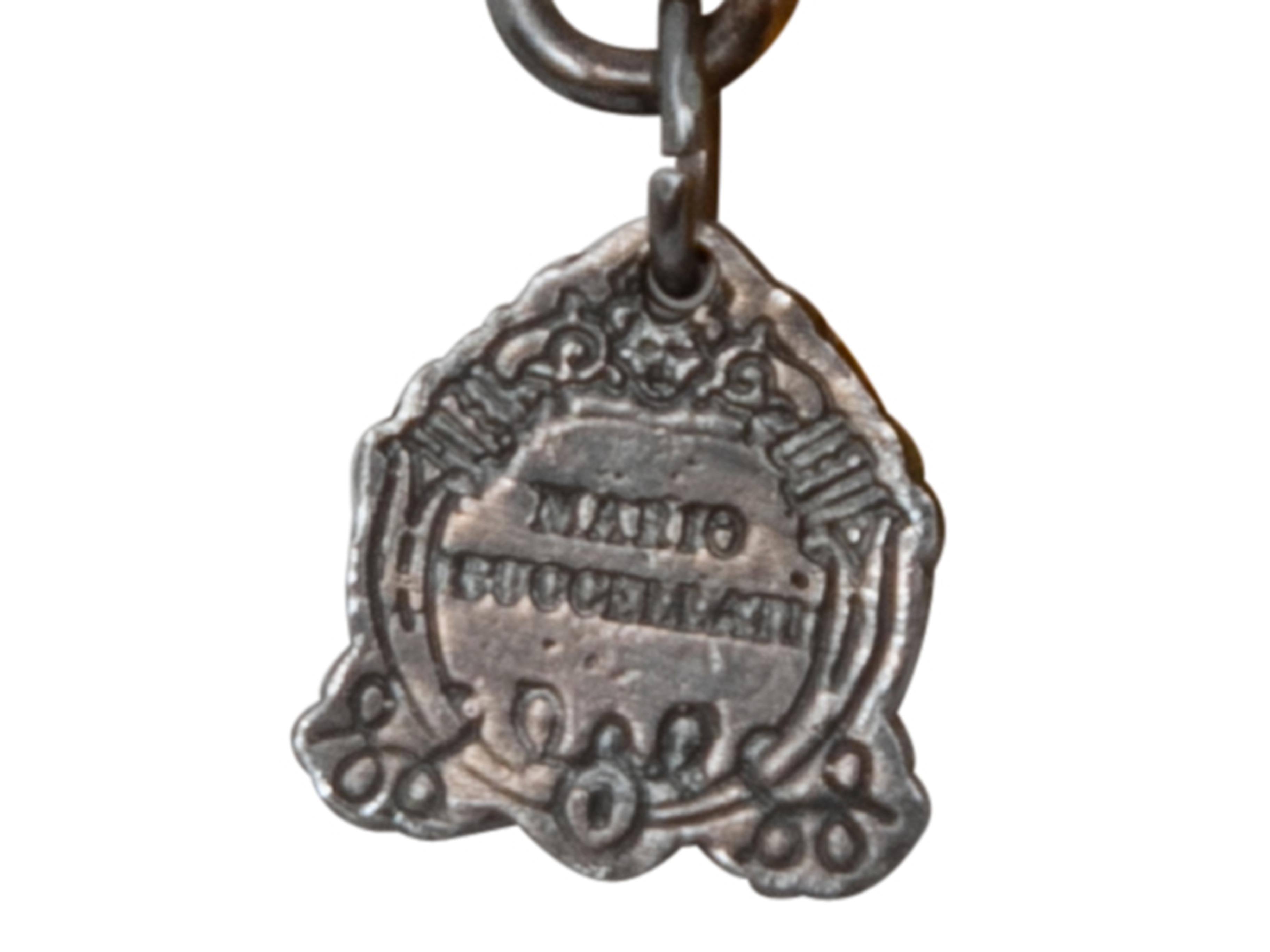  A Silver & Light Orange Mario Buccellati Dangly Earrings Pour femmes 