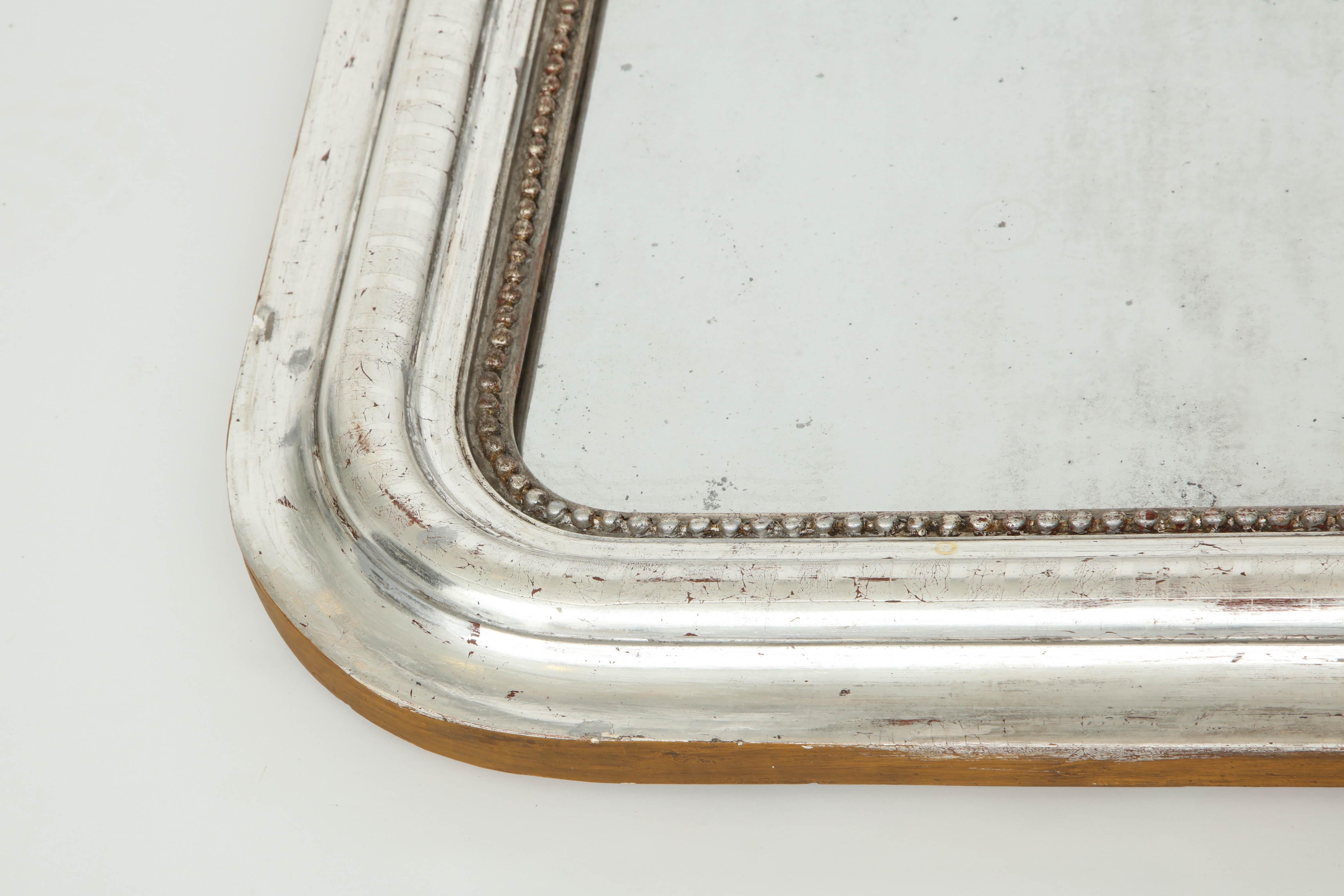 French Silver Louis Philippe Mirror