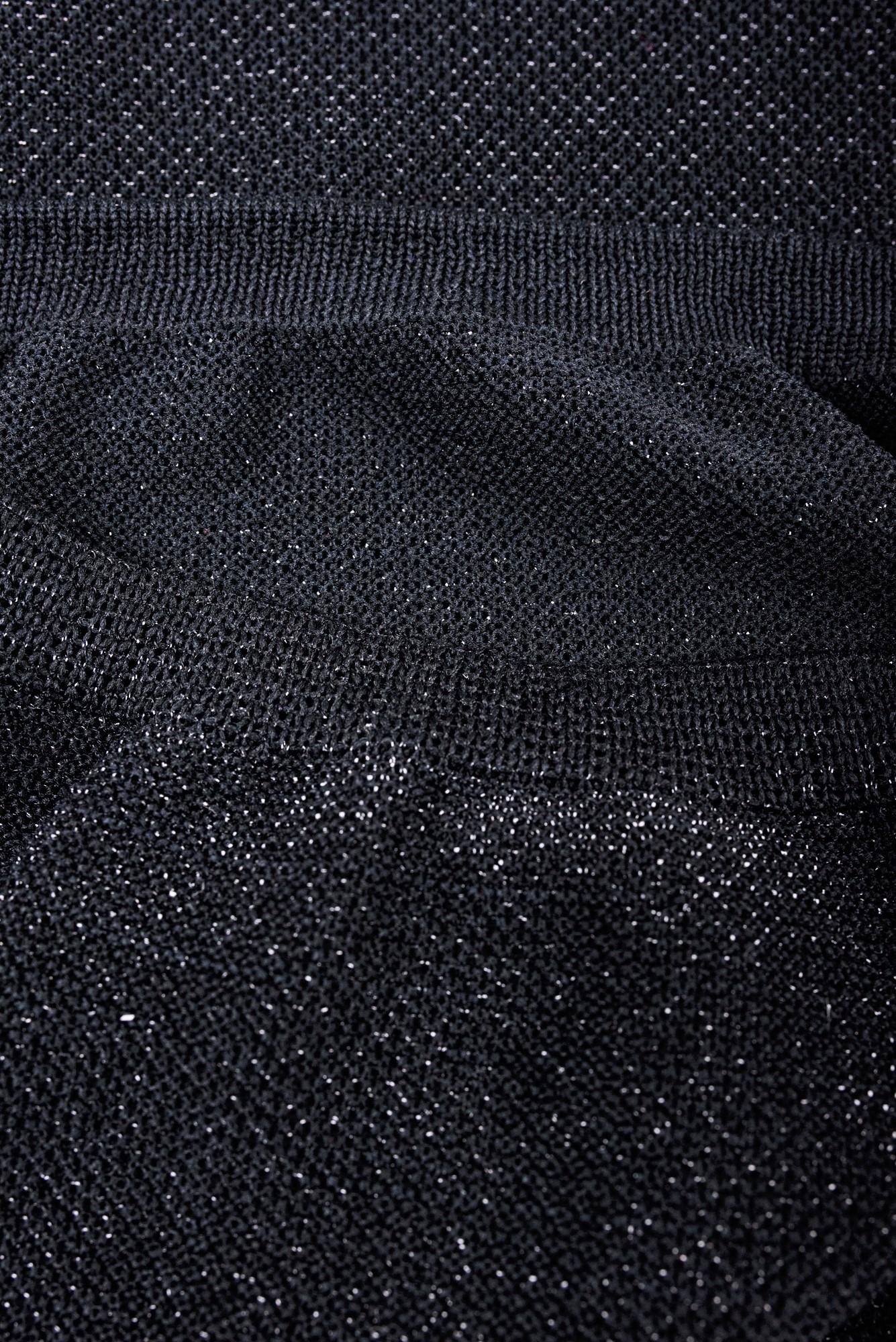 Black Silver lurex and knitted jumper by André Courrèges - France Circa 1970-1980 For Sale