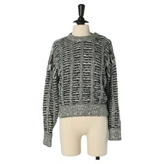 Silver lurex and mohair sweater CHANEL