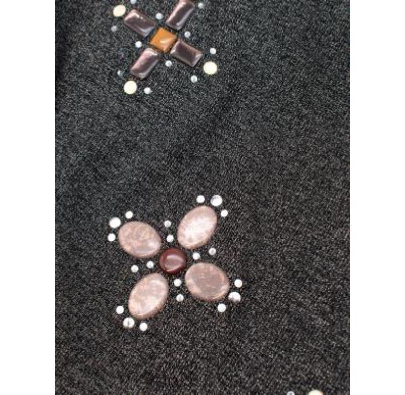 Donna Chanel - Top impreziosito in maglia stretch in lurex argento - XS in vendita