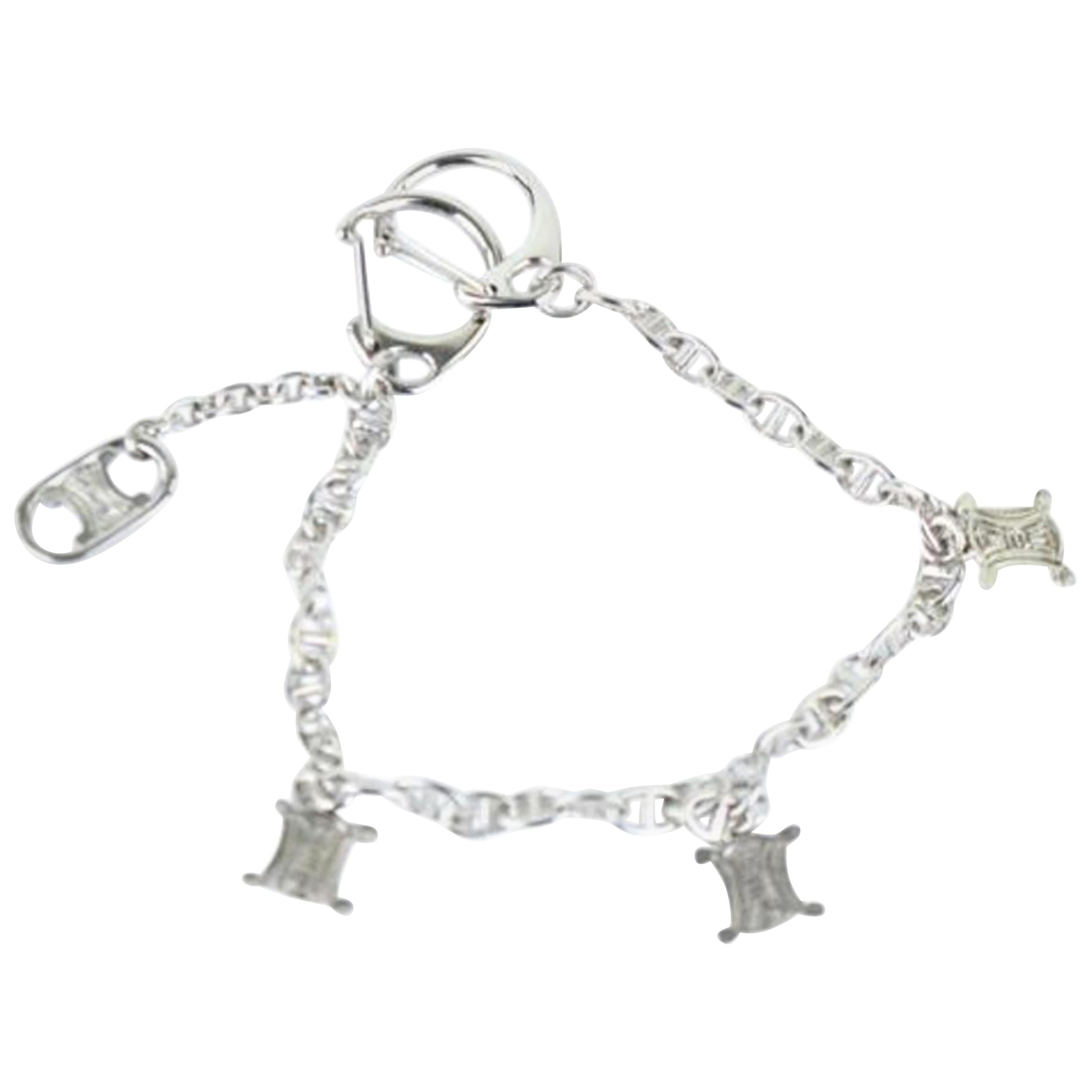 Silver Macdam Logo Charm Bracelet 11cej921 Necklace For Sale