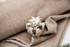 Silver Marian Crown with reliefs and the Holy Spirit at the top