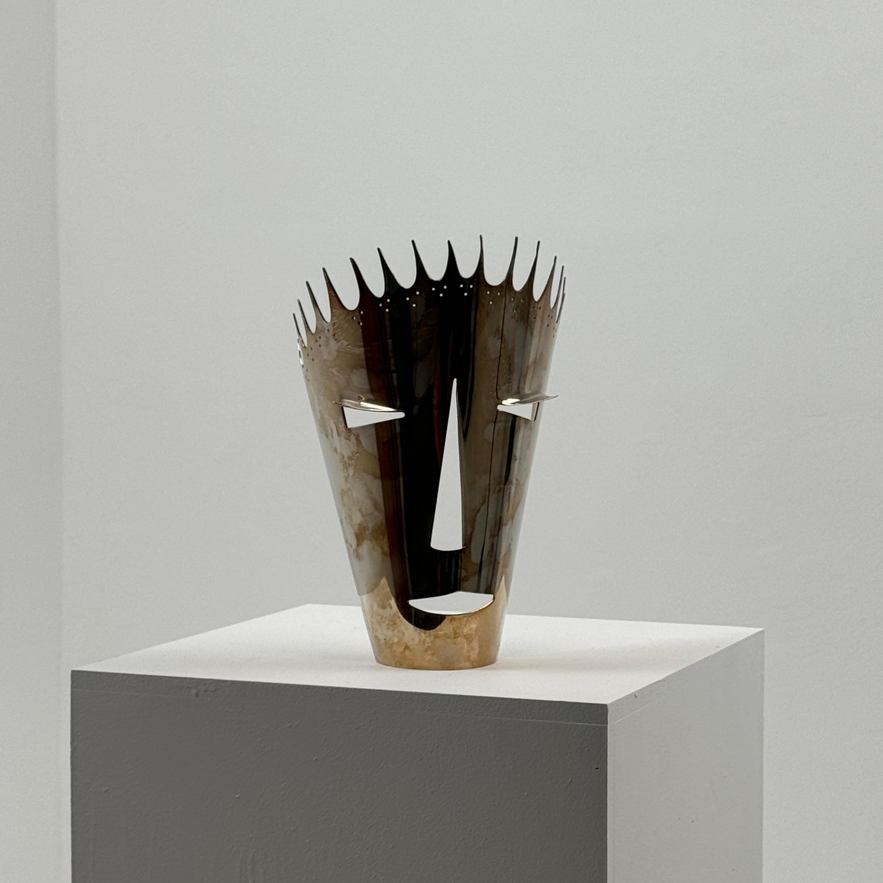 Mid-Century Modern Silver mask by Gio Ponti for Christofle For Sale