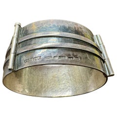 Silver Massive Bracelet 1963 Made in 1963 in Tampere Finland.