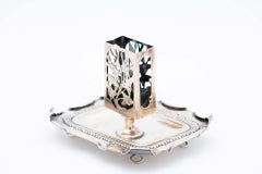Silver matchbox holder