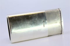 Silver matchbox with monogram engraving and slide opening system