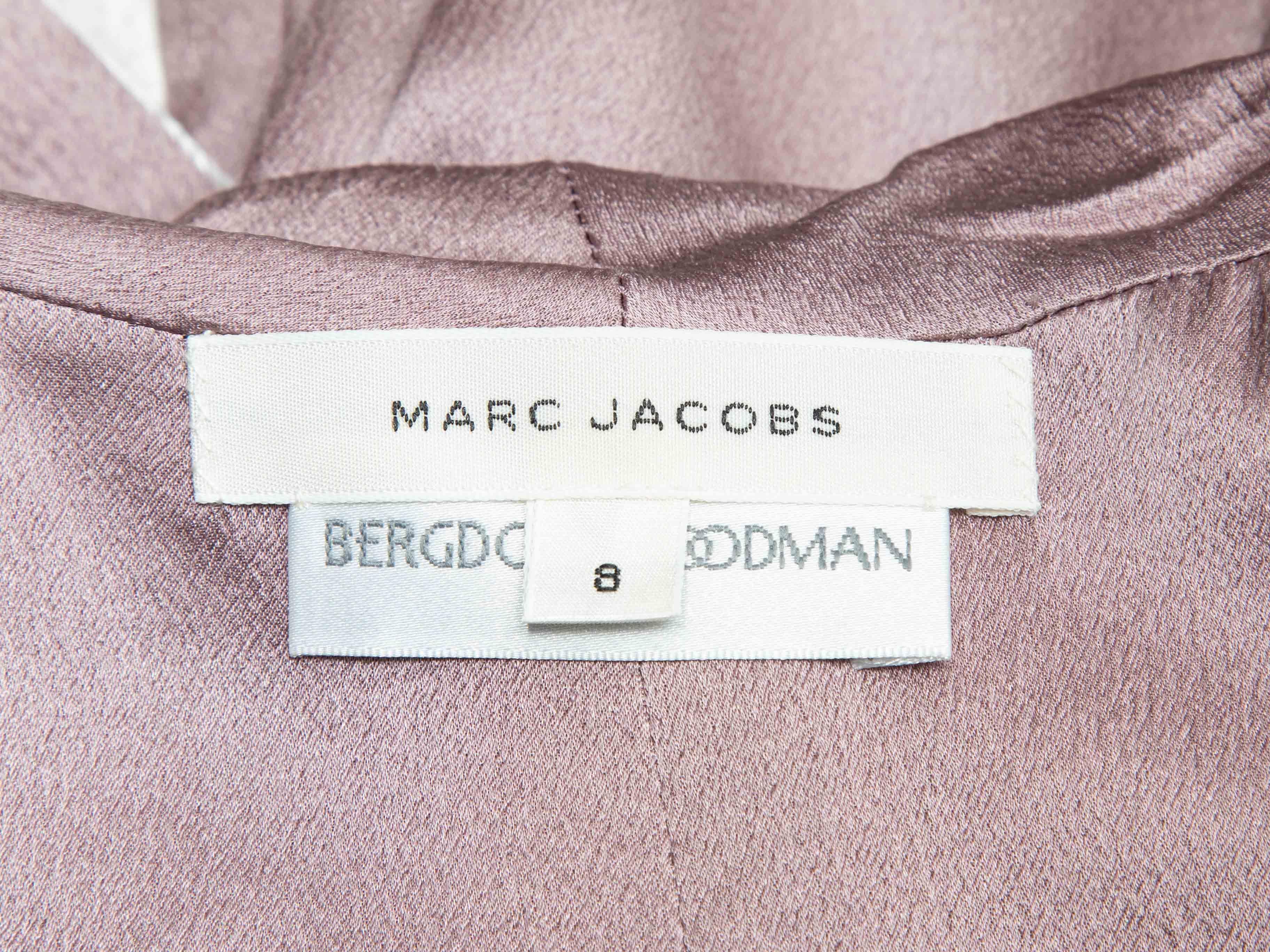 Blazer in velluto Marc Jacobs argento e malva taglia 8 In condizioni buone a New York, NY