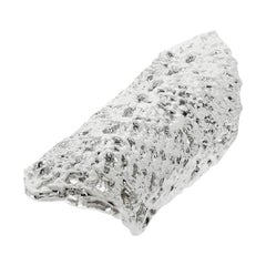 Silver Merlin Statement Ring in Lace Crochet