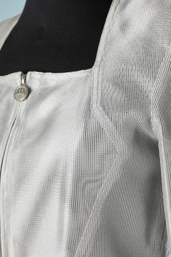 Silver mesh skirt-suit Mugler Trademark