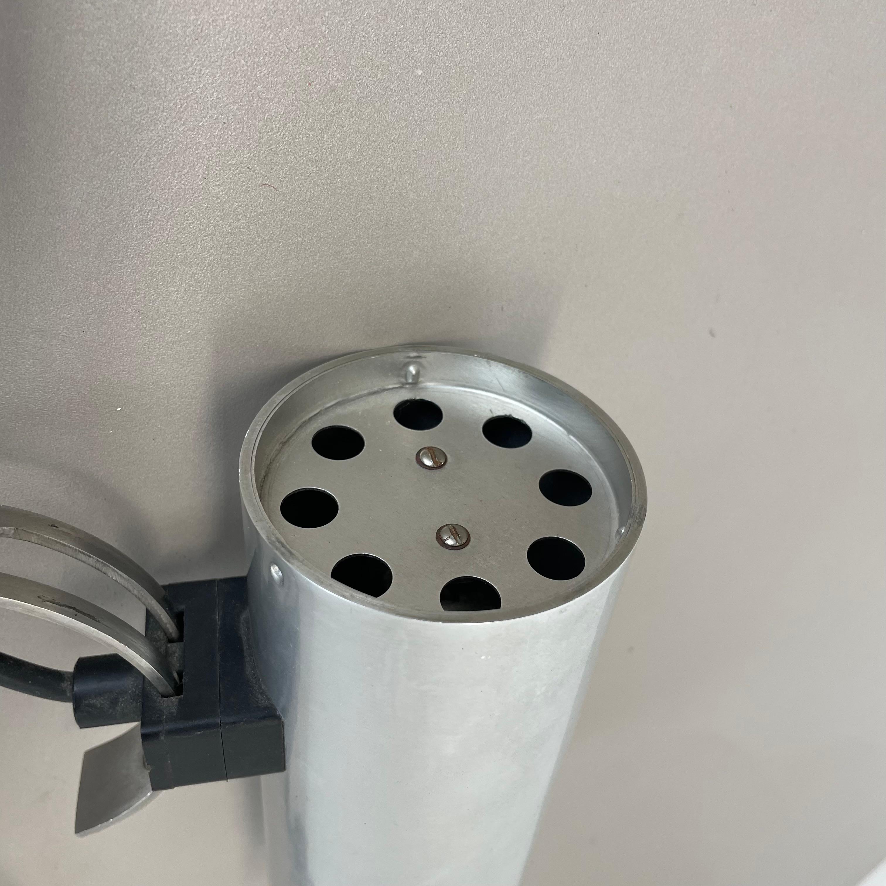 silver metal adjustable SPACE AGE wall spot light by Erco Lights, Germany 1970s For Sale 11