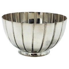 Silver metal bowl By Bvlgari 20th century