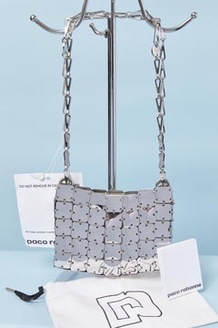 Silver metal chain bag PACO RABANNE