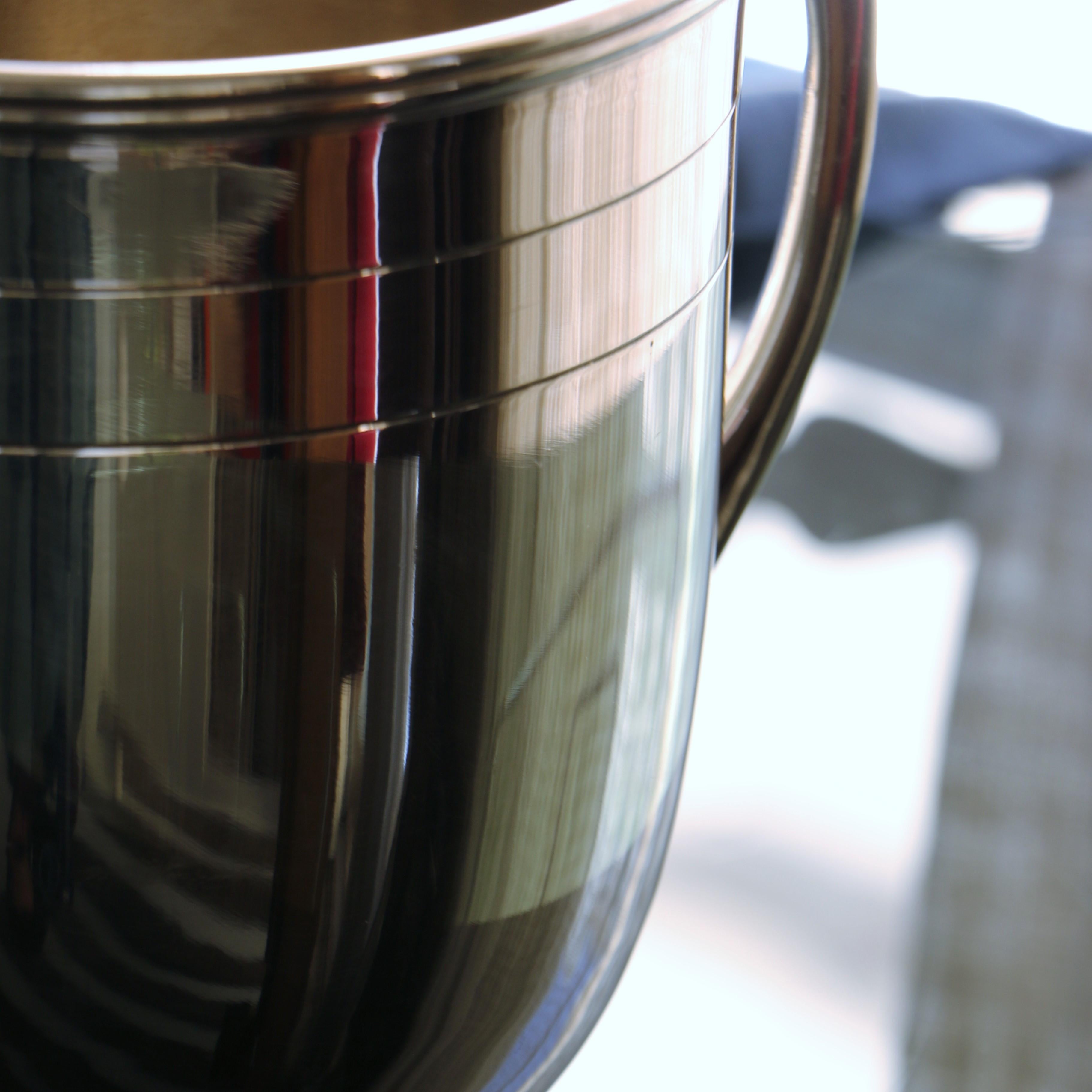 Art Deco Silver Metal Champagne Bucket