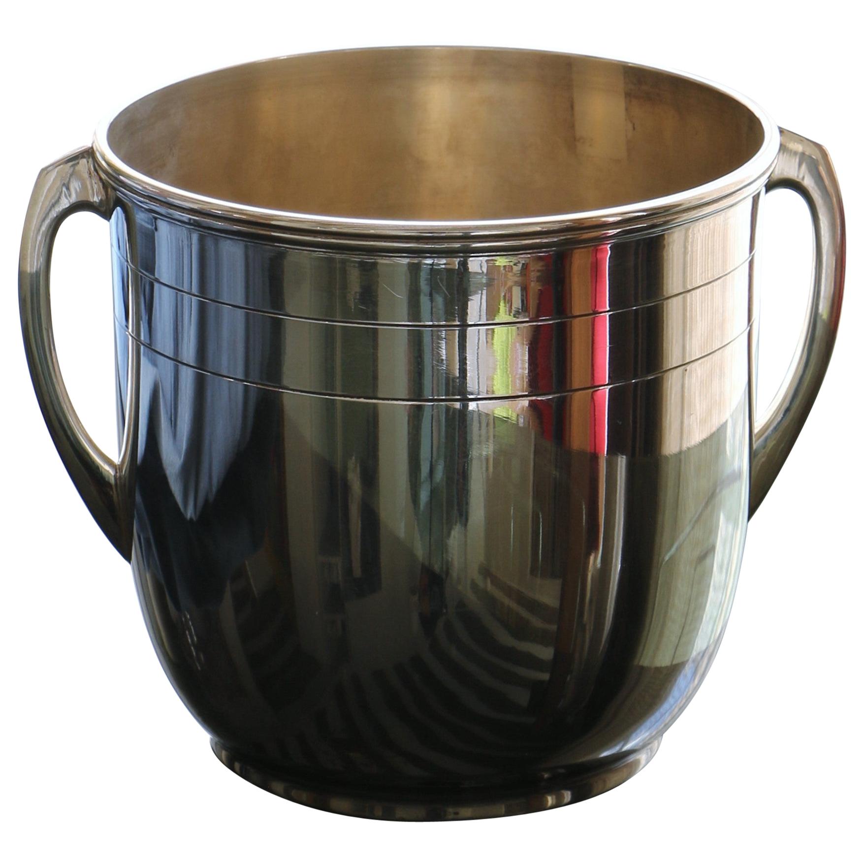 Silver Metal Champagne Bucket For Sale