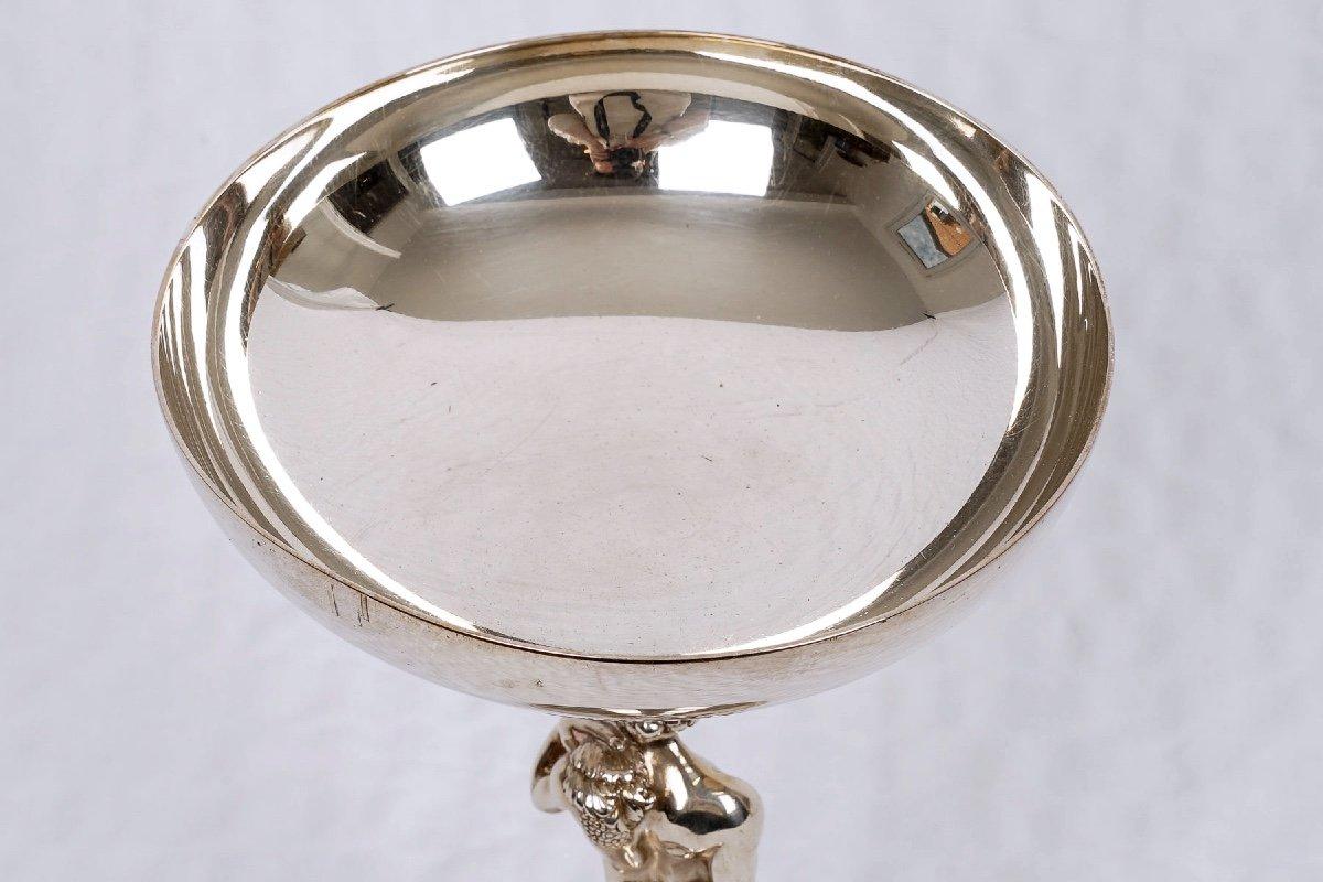 French Silver Metal Cup - Maison Christofle - Baccus - Period: 20th Century For Sale