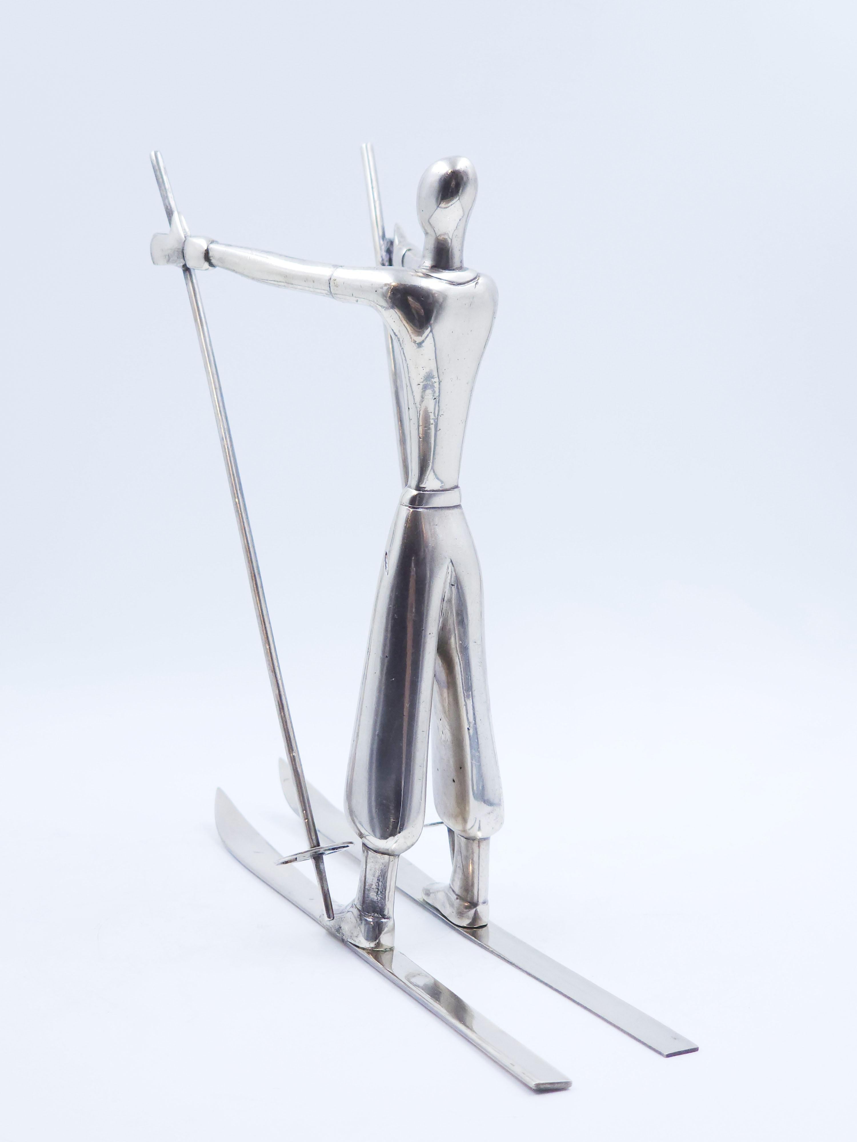 Silver metal figure 