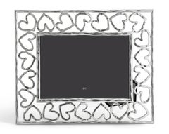 Silver Metal Heart Photo Frame, Medium Model.