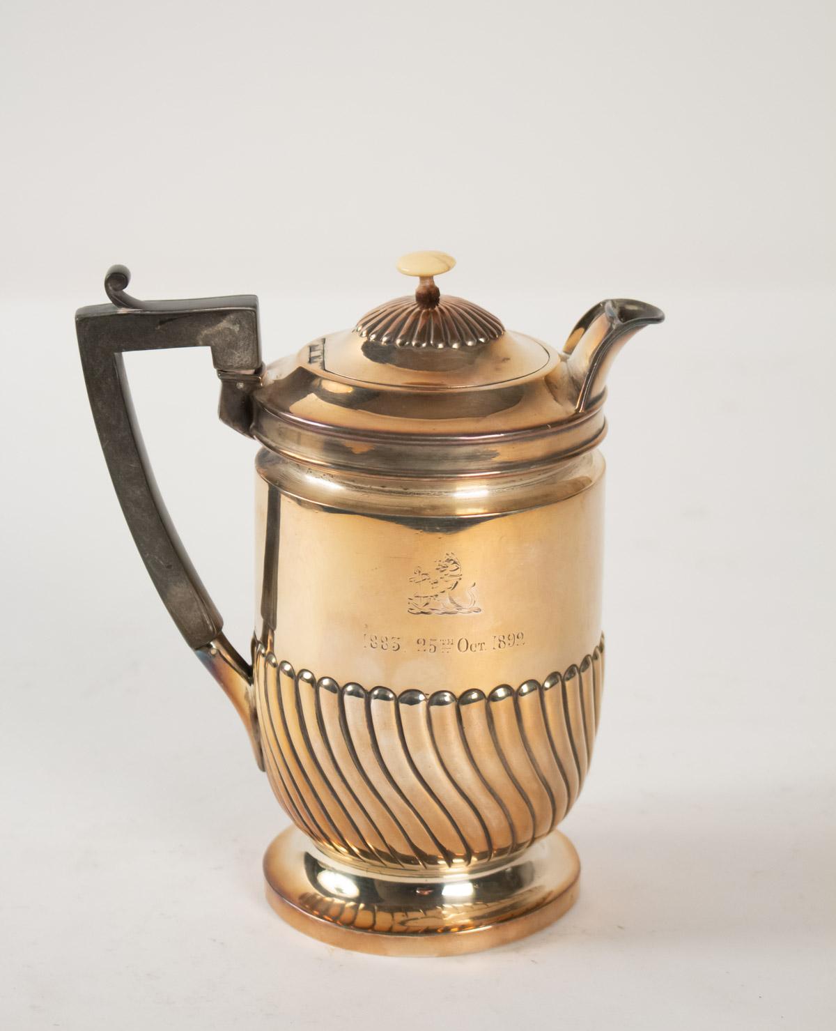 French Silver Metal Jug of the 19th Century