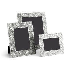 Silver Metal Palm Leaf Photo Frame, Small Model.