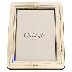 Silver Metal Ribbon Picture frame by Christofle, France