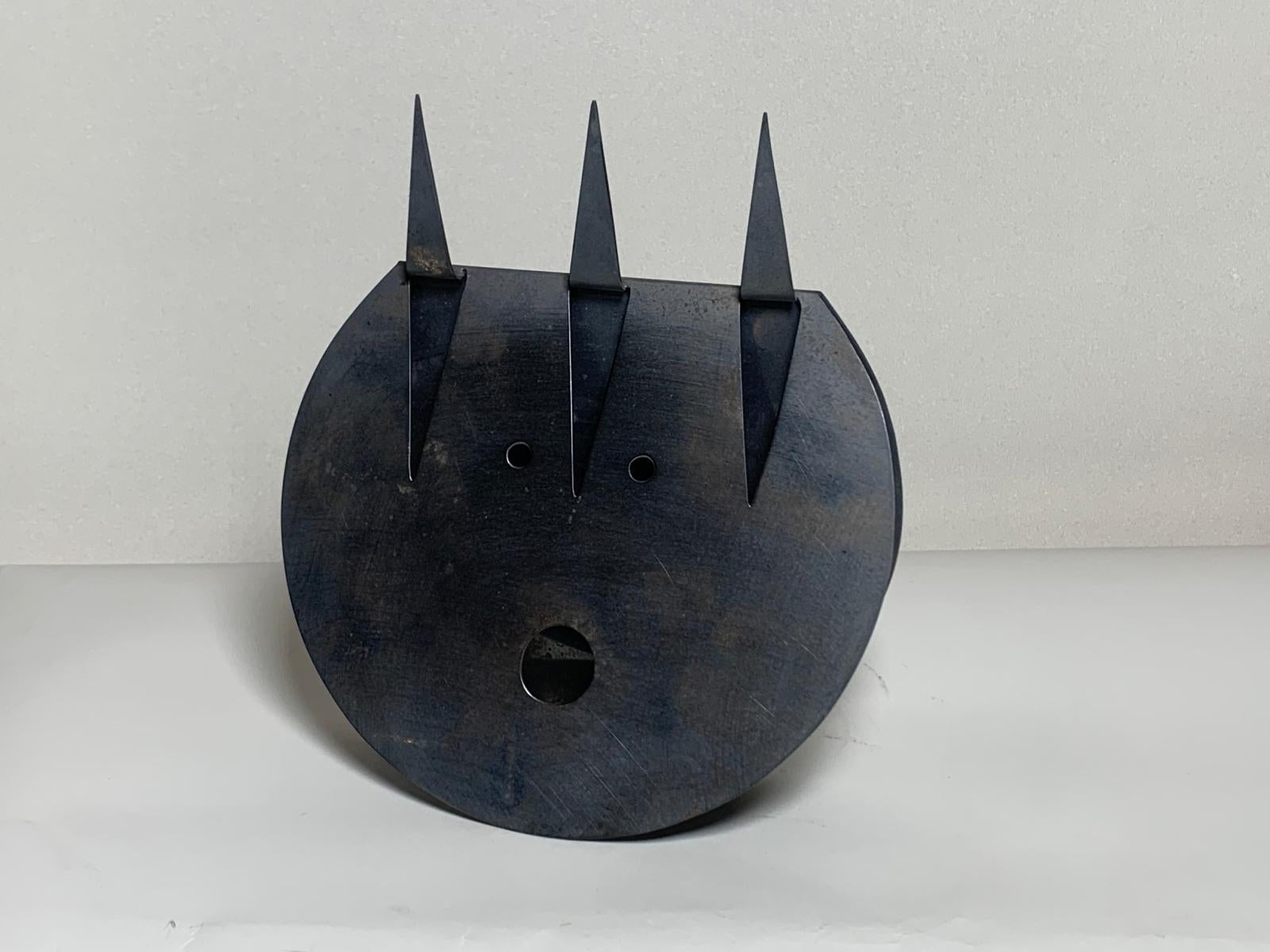 Escultura de metal plateado Modelo Diavolo de Gio Ponti para Sabbatini Italiano en venta